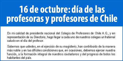 LAJINO.CL ES LAJA EN INTERNET // Día del Profesor se conmemora con marcha nacional y llamado a la dignidad docente